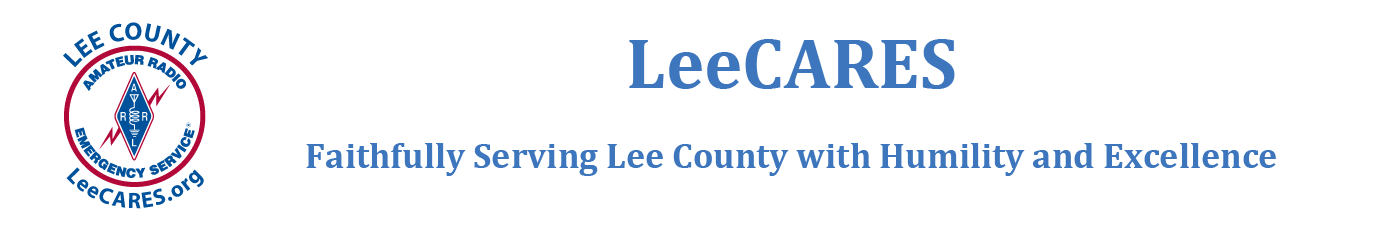 Lee County Header LeeCARES Lee County Amateur Radio Emergency Services